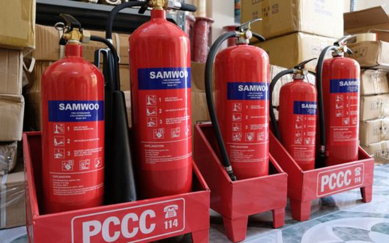 nhiệt độ lạnh của bình chữa cháy CO2