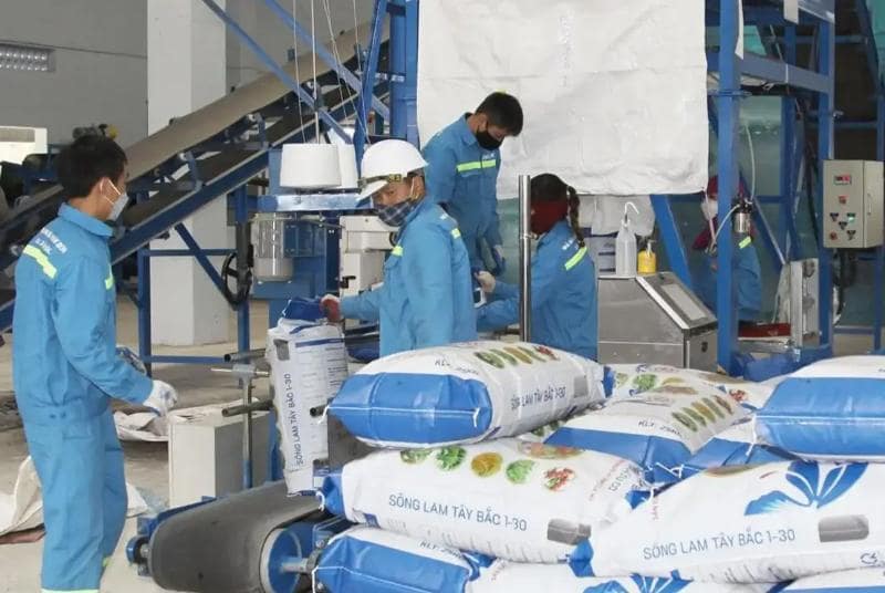 Khí C02 sử dụng trong quá trình sản xuất phân bón