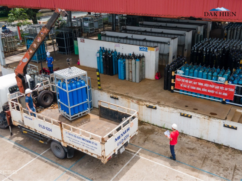 Cách vận chuyển bình khí co2