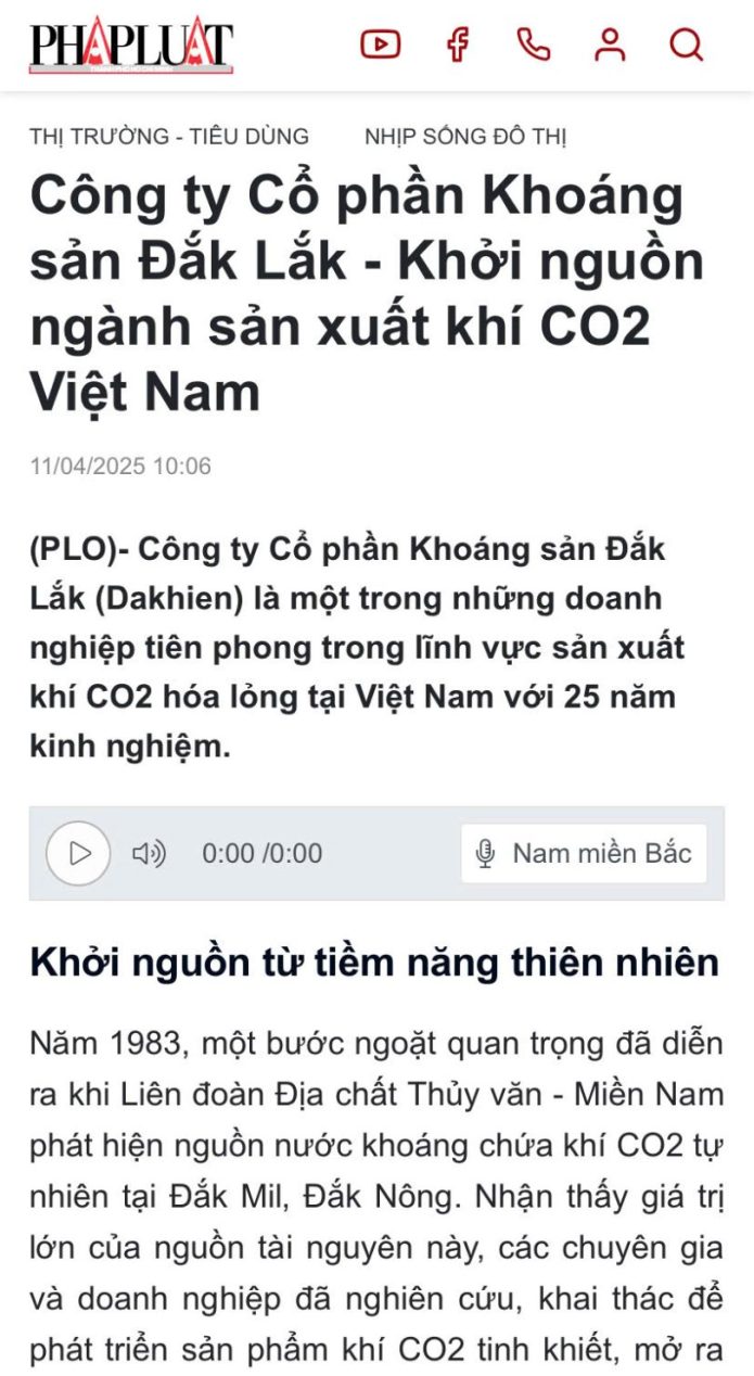 Báo pháp luật nói về Dakhien